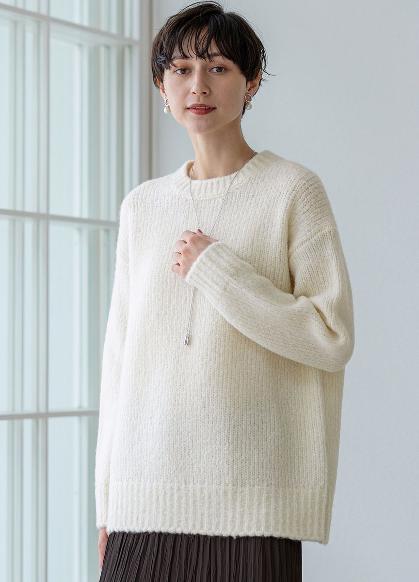 空氣感羊毛針織衫        