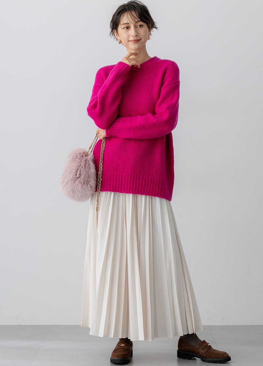 空氣感羊毛針織衫        