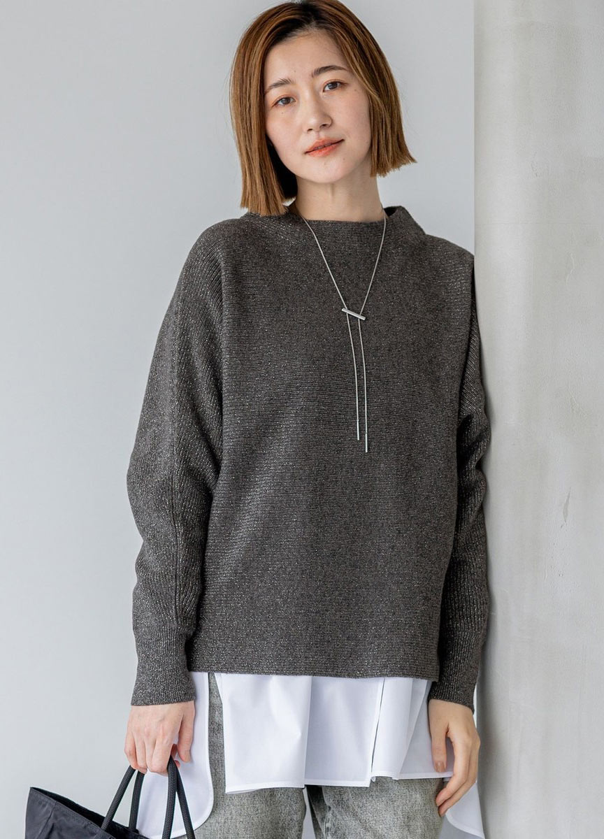 金蔥羊毛針織上衣