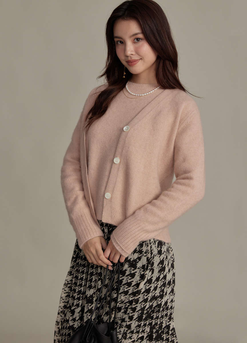 混狐狸毛針織外套