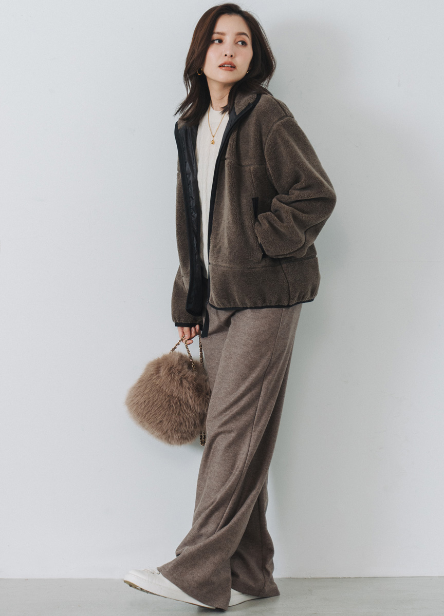 【SLOW系列】寬鬆版毛呢工裝外套         