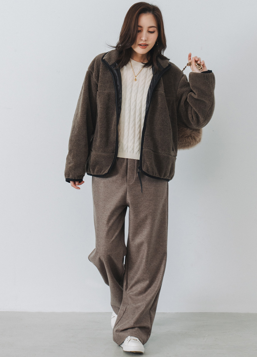 【SLOW系列】寬鬆版毛呢工裝外套         