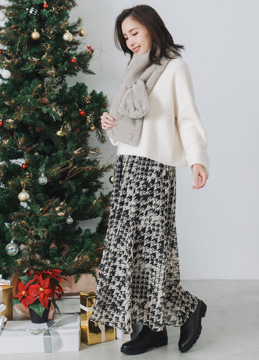 【SLOW系列】柔軟羊毛羅紋V領針織上衣