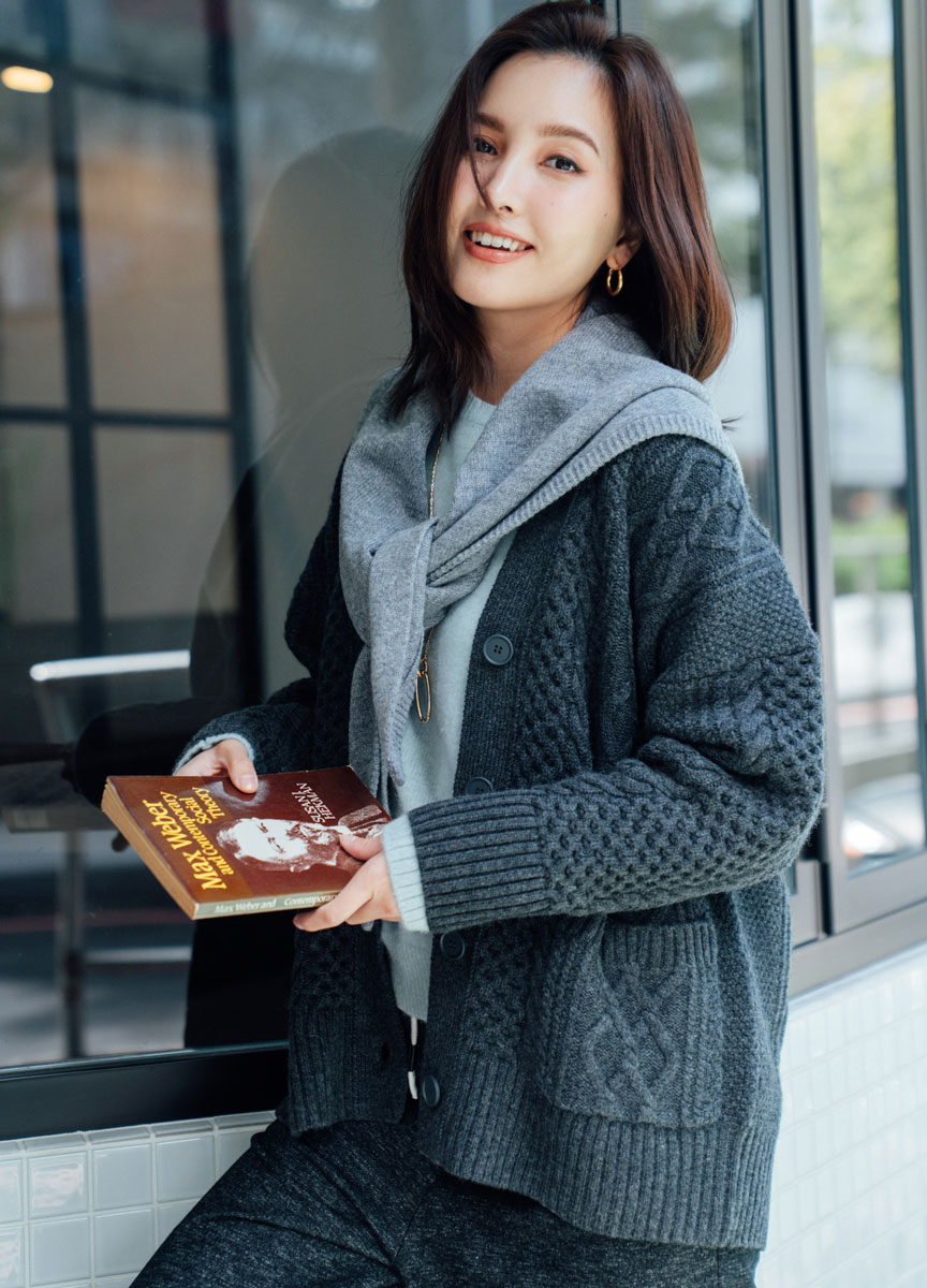 【SLOW系列】絨質直筒長裙柔軟羊毛小圍巾     