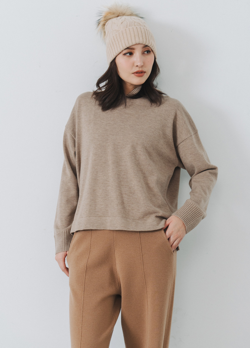 連帽羊毛休閒針織衫