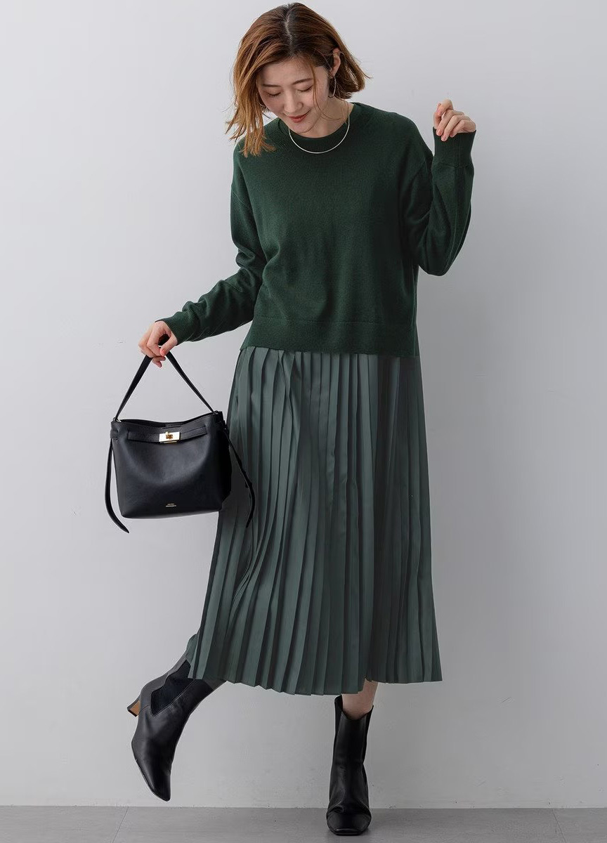 兩件式百褶洋裝