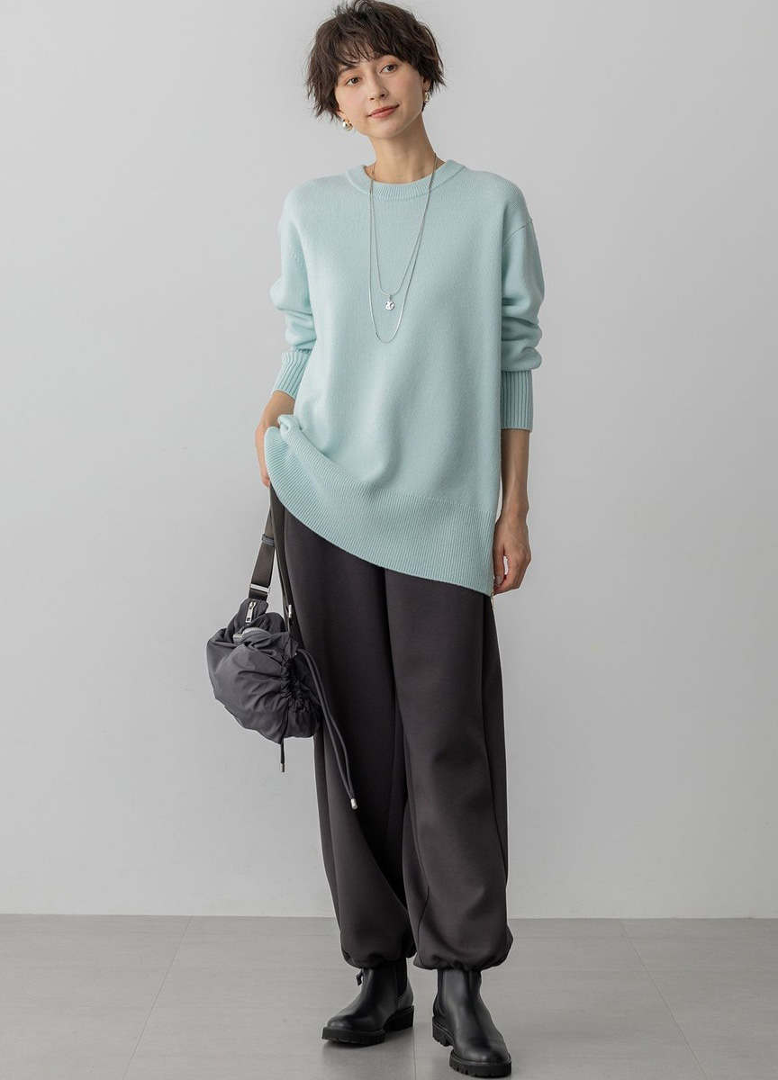 太空棉鬆緊寬褲