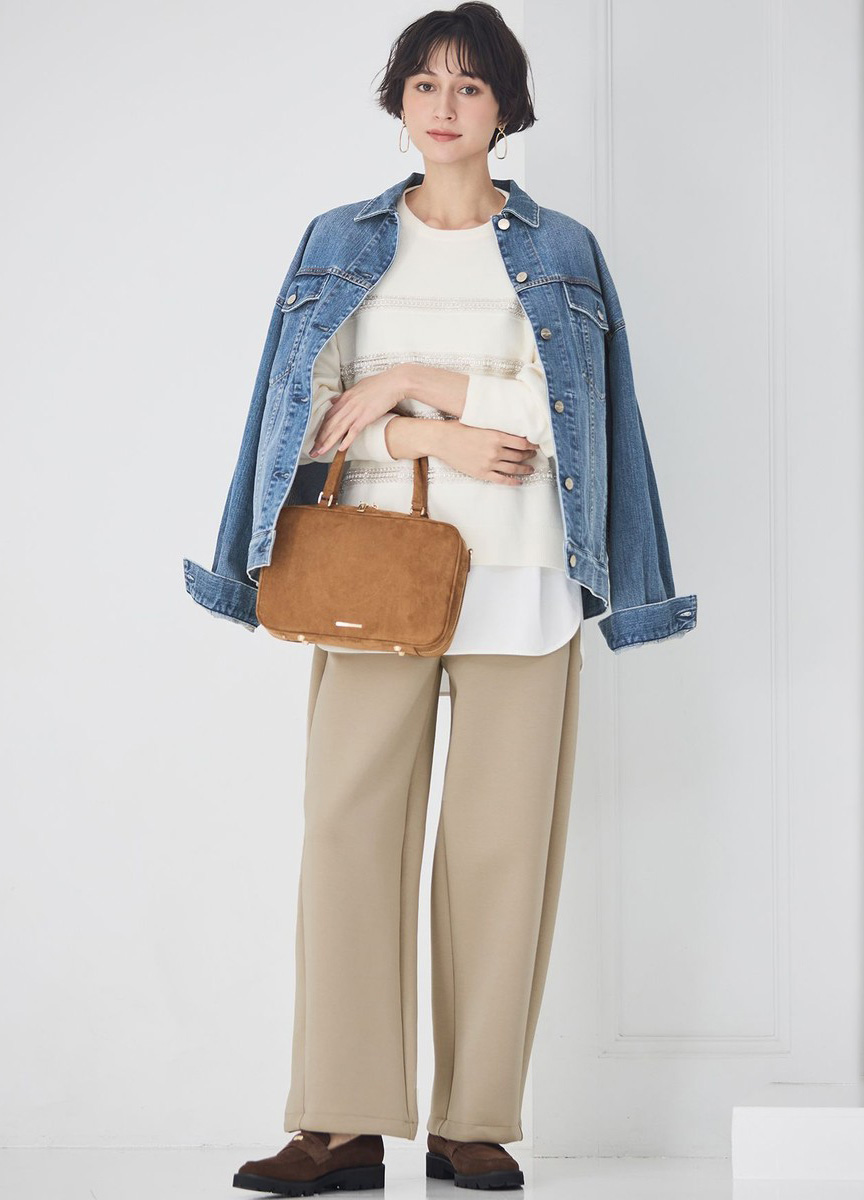 太空棉鬆緊寬褲