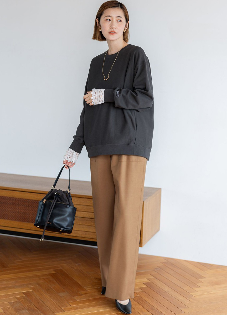 棉質刺繡大學Tee