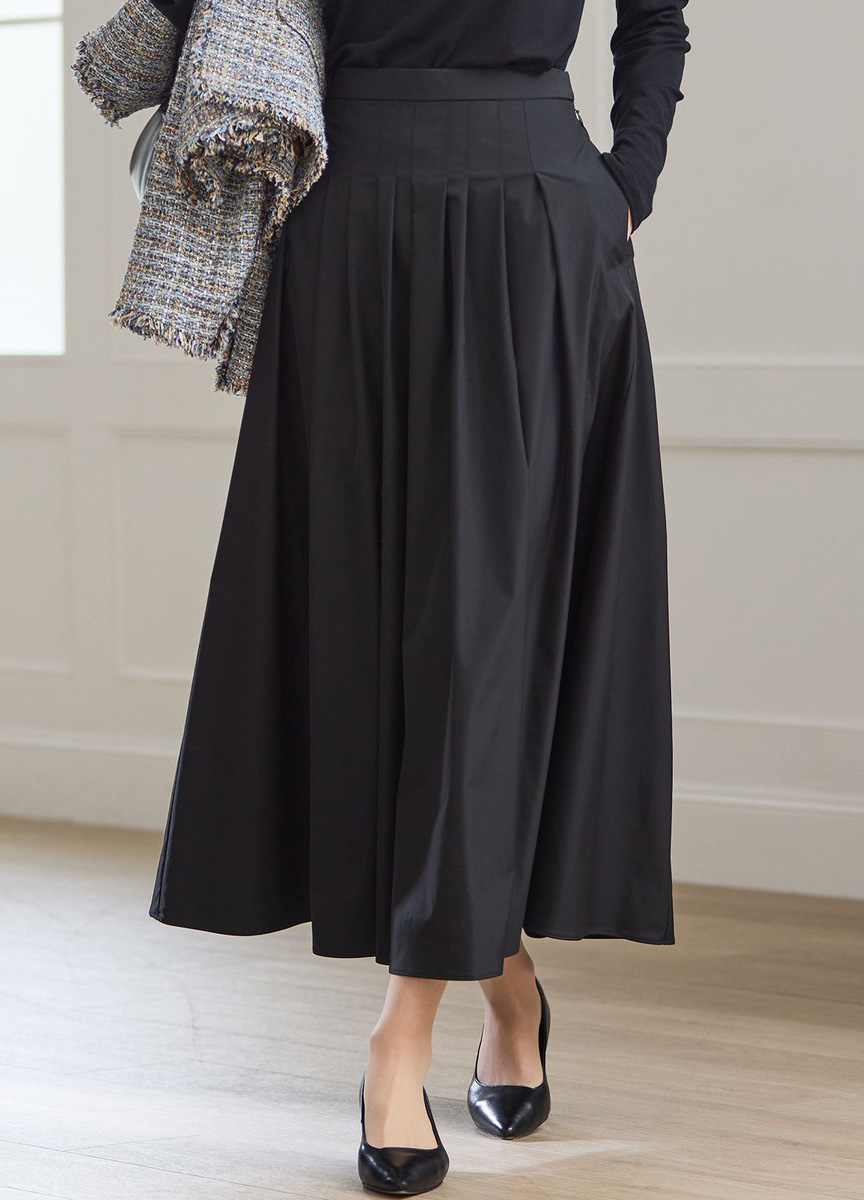 光澤感塔夫塔傘裙