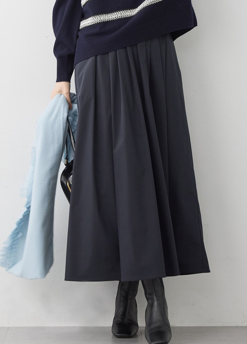 光澤感塔夫塔傘裙