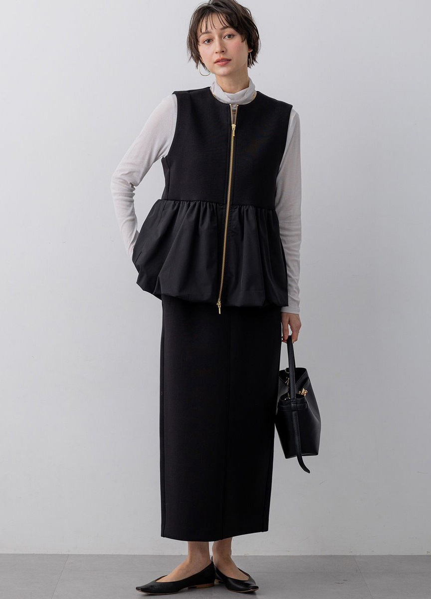 太空棉休閒直筒裙