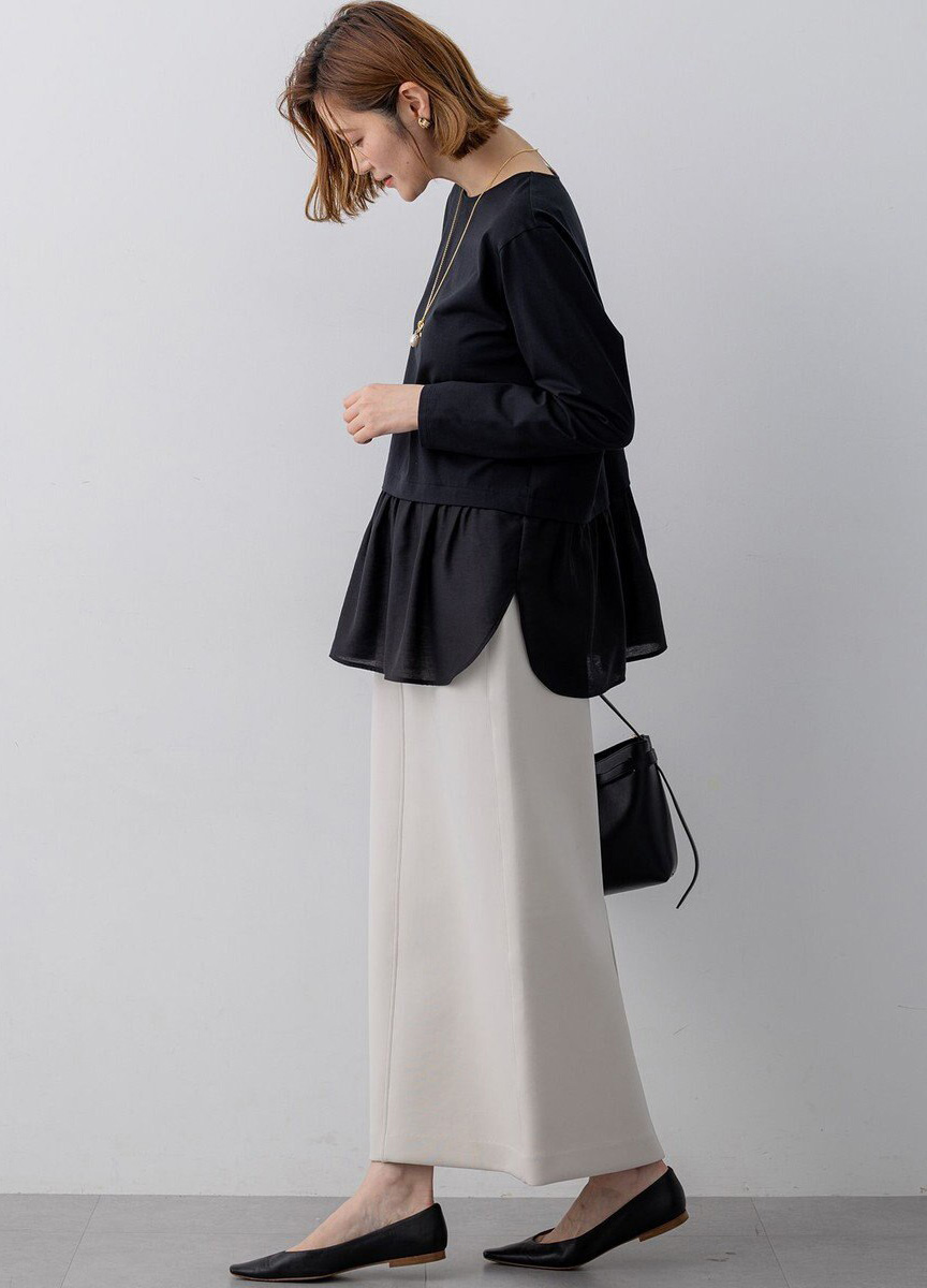 太空棉休閒直筒裙