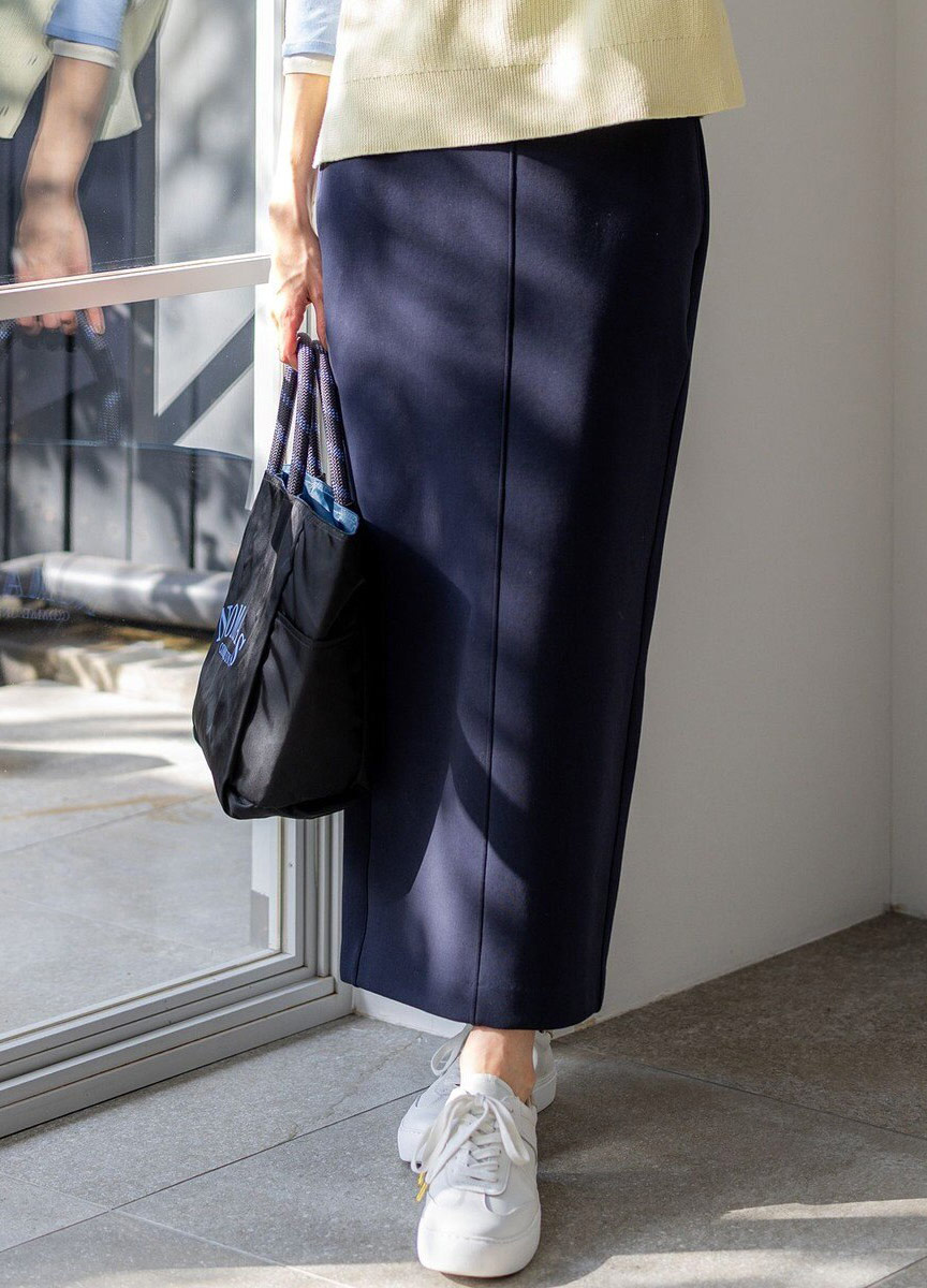 太空棉休閒直筒裙