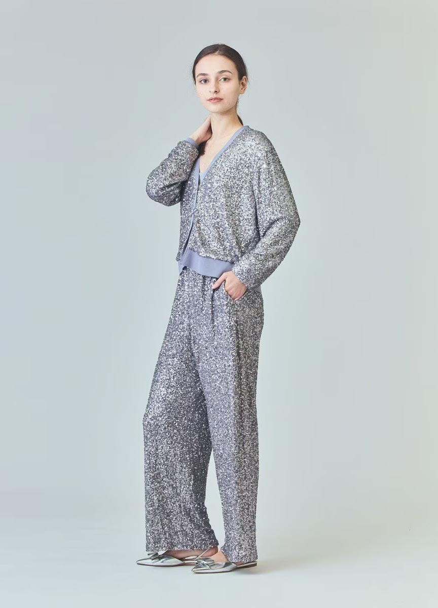 【預購商品】Class系列閃亮亮針織長褲