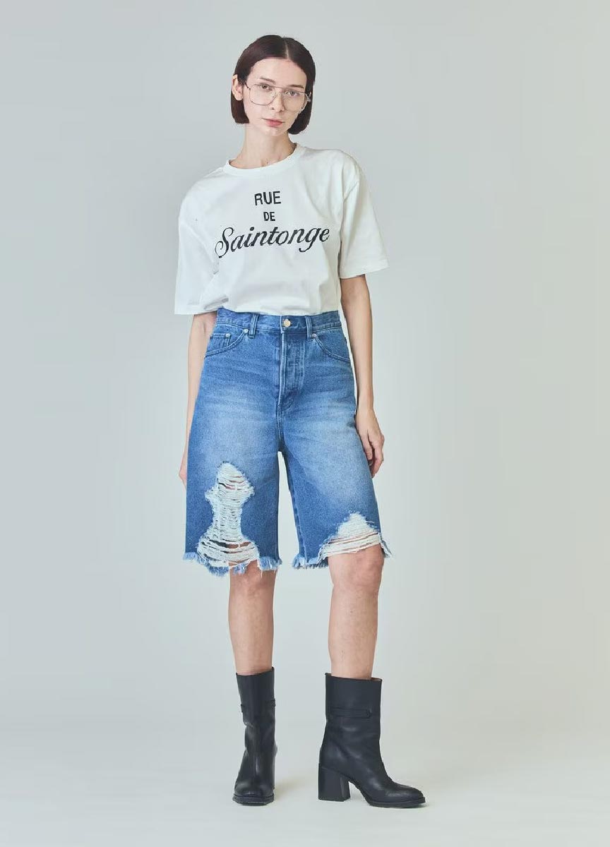 【預購商品】Class系列丹寧破損風馬褲