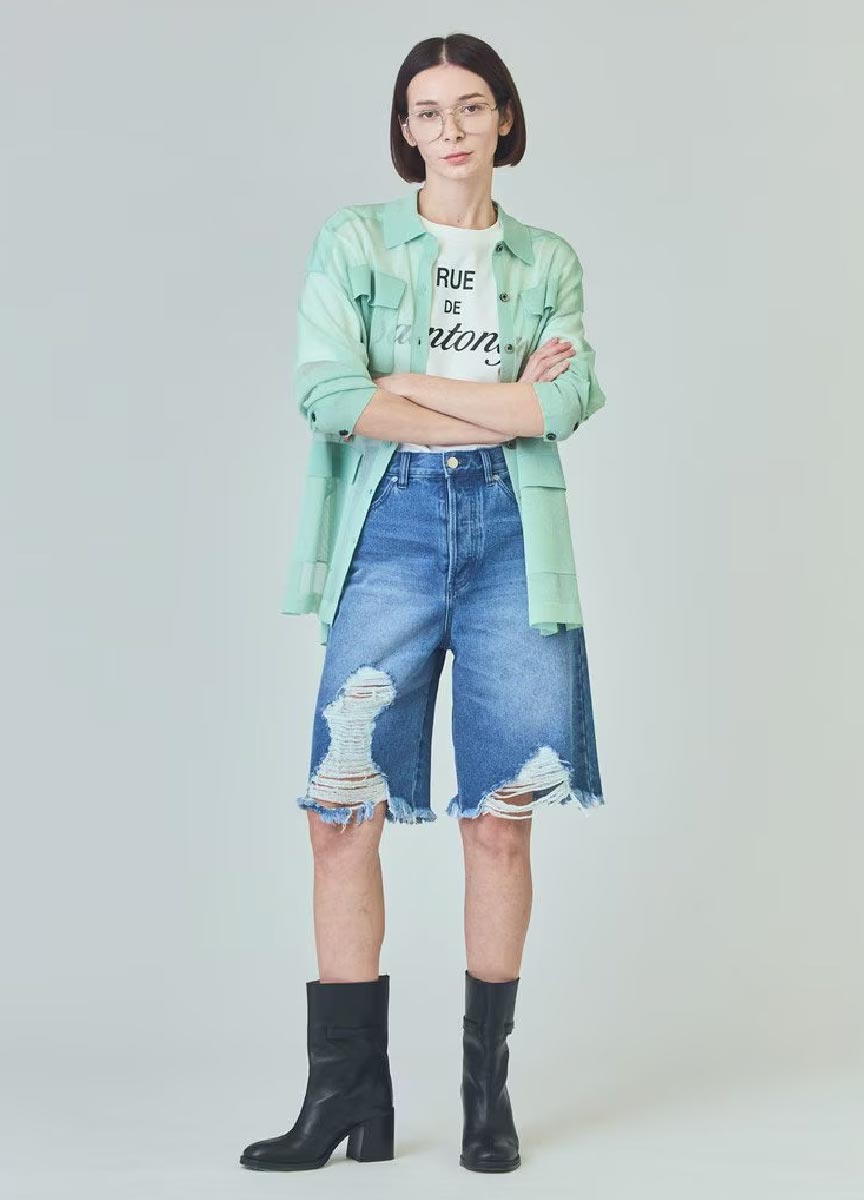 【預購商品】Class系列丹寧破損風馬褲