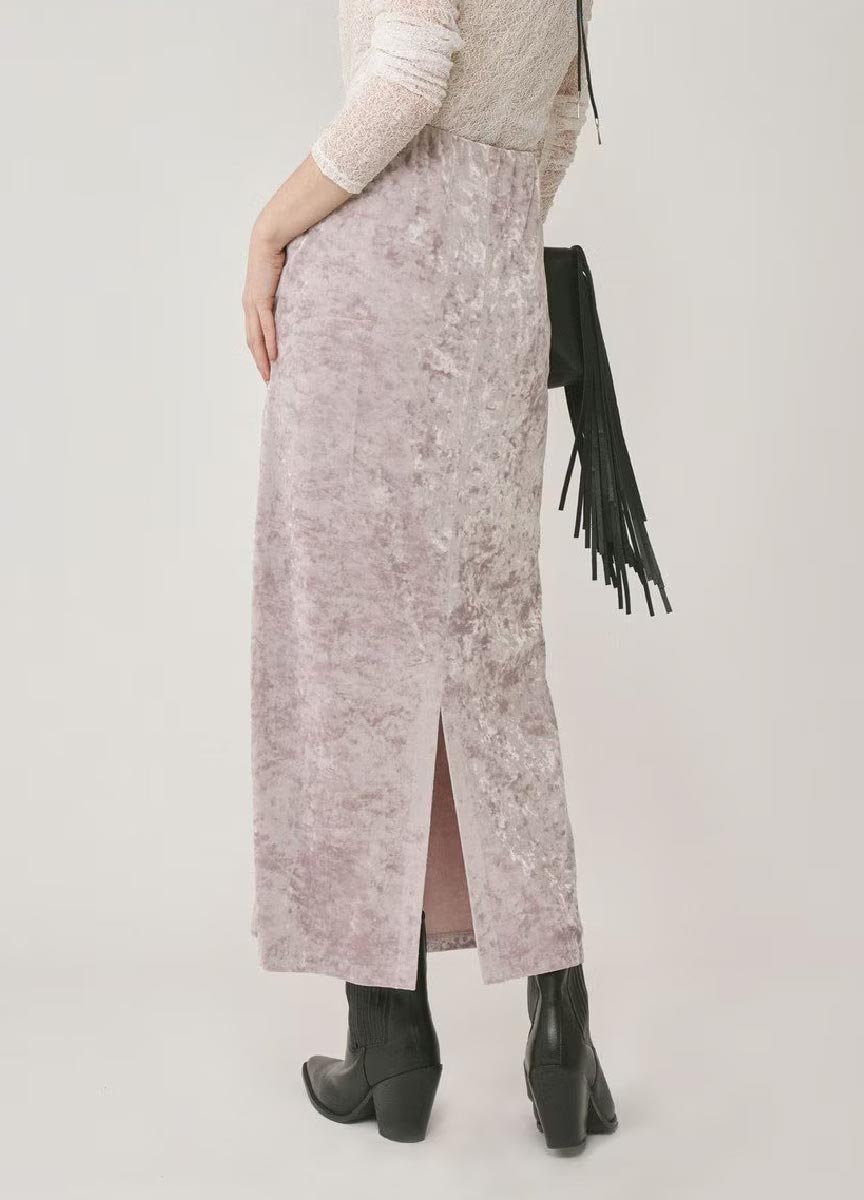 【預購商品】碎絨長裙