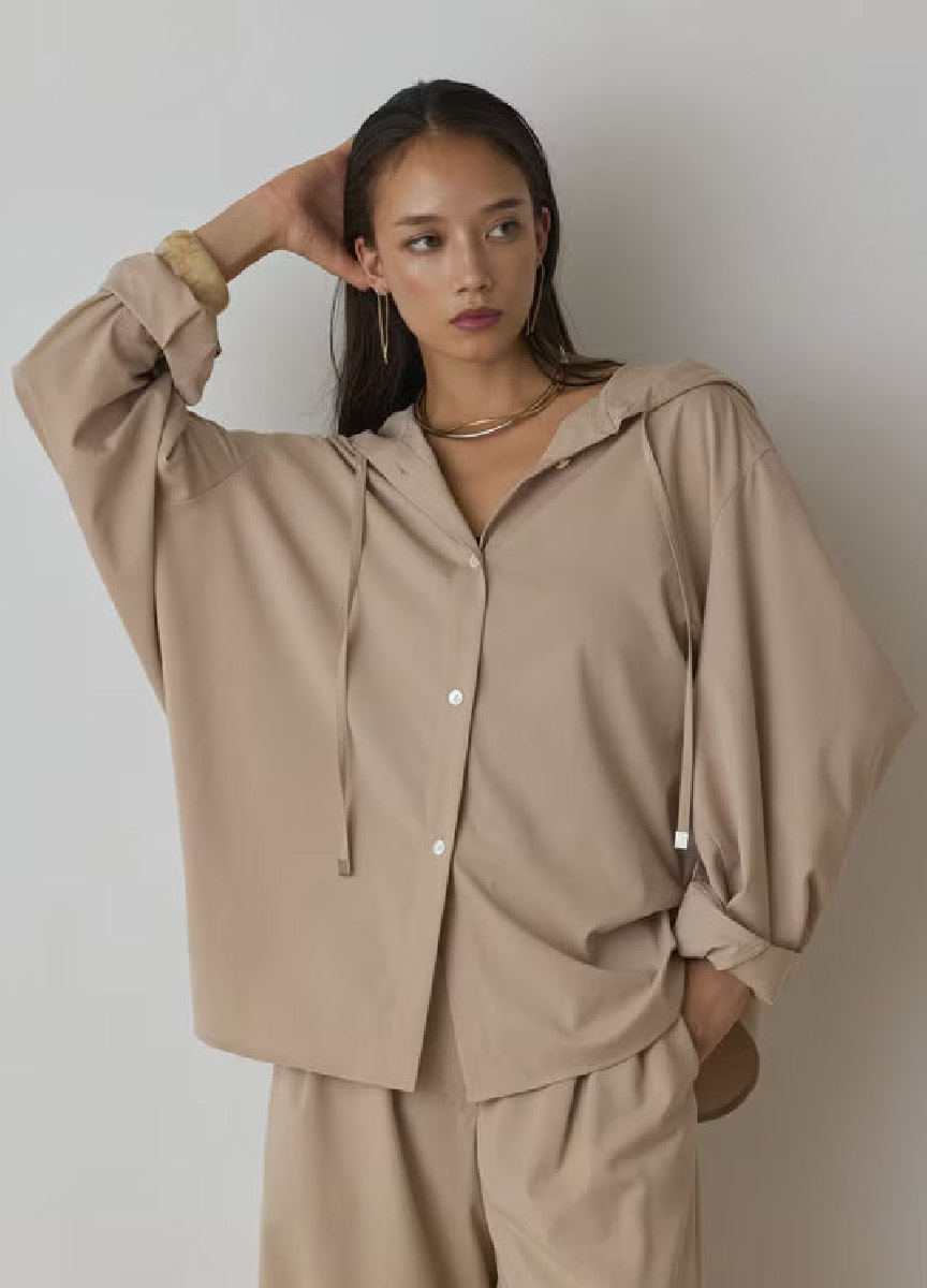 【預購商品】Diagram 蝙蝠袖連帽襯衫