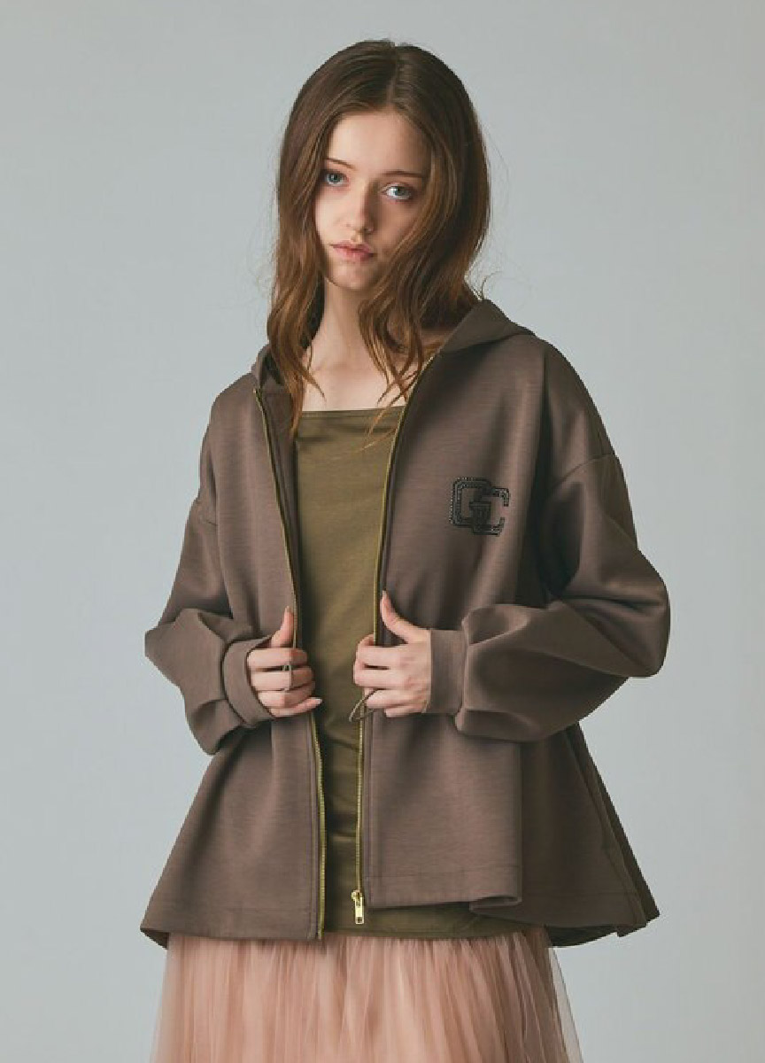 【預購商品】Class 水鑽Logo抽繩連帽外套