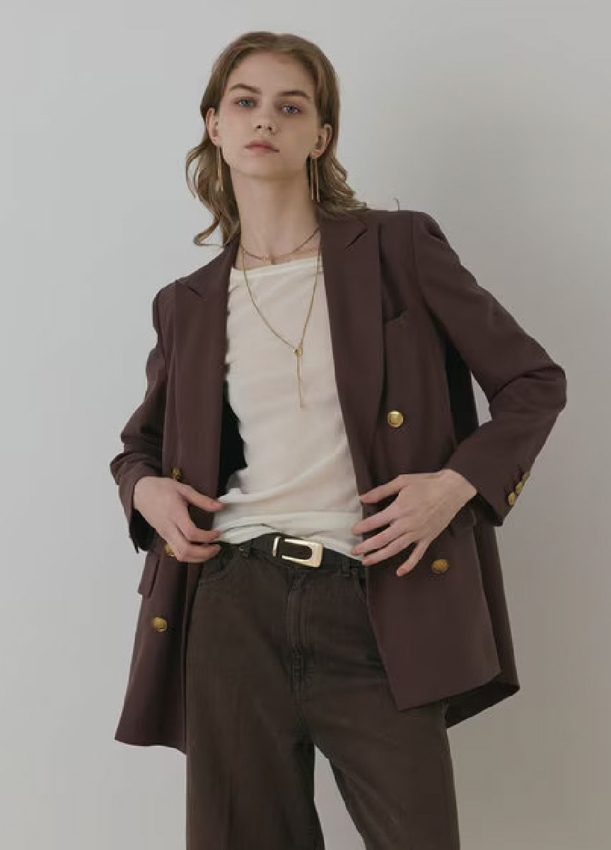 【預購商品】Diagram 後開岔雙排扣西裝外套