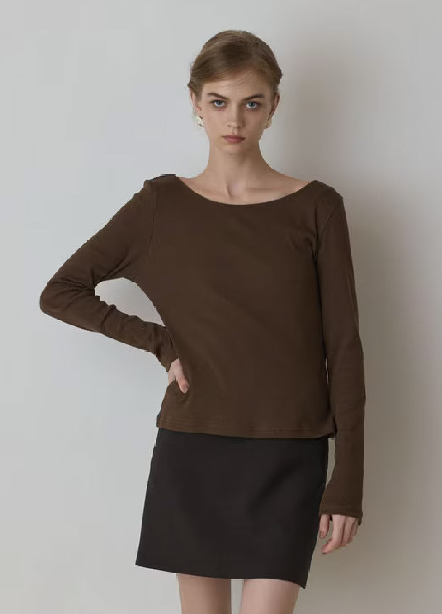 【預購商品】Diagram 棉混毛大圓領上衣