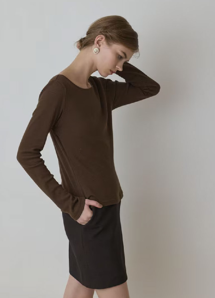 【預購商品】Diagram 棉混毛大圓領上衣