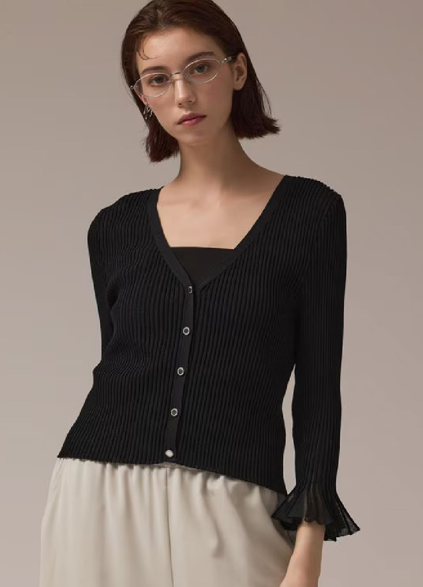 【預購商品】貼身針織開襟衫