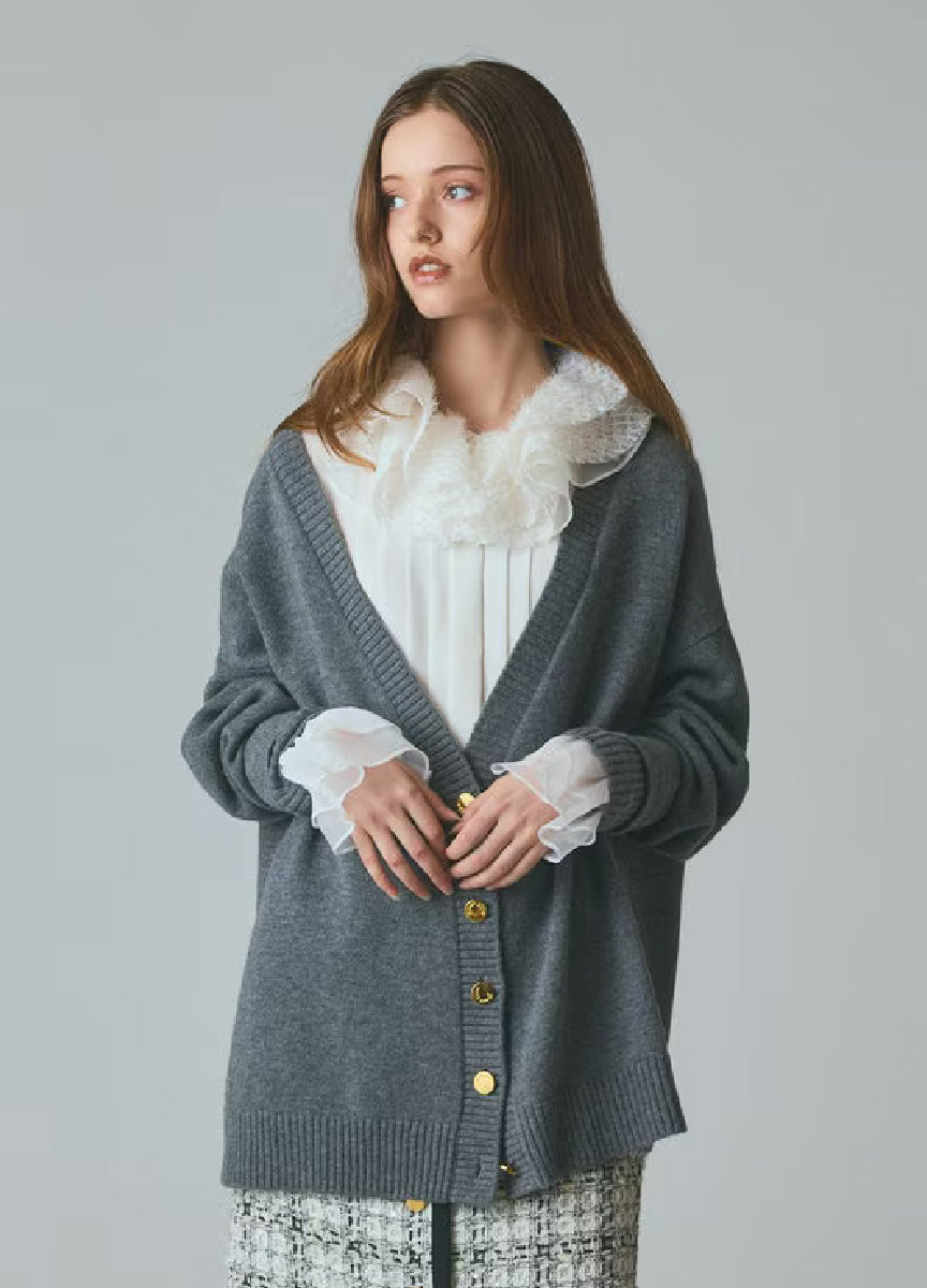 【預購商品】Class 前後兩穿羊毛開襟衫