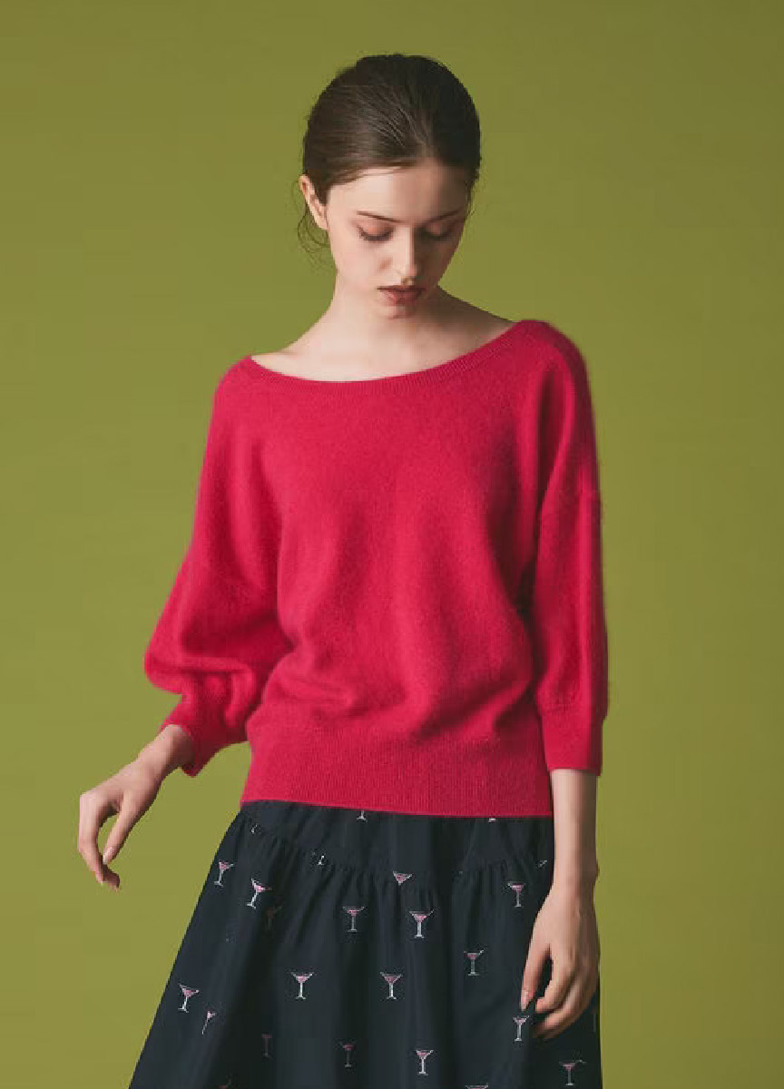 Class 喀什米爾蝙蝠袖上衣