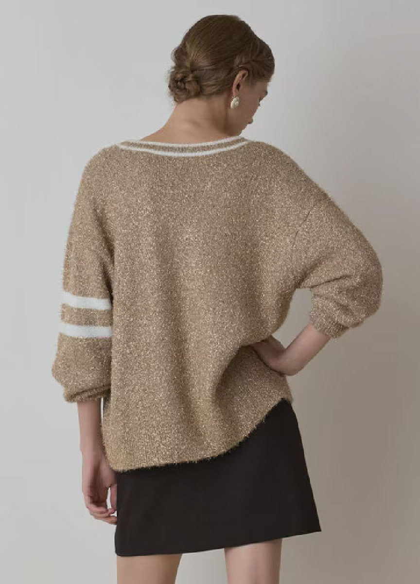 【預購商品】Diagram 金蔥學院風針織開襟衫