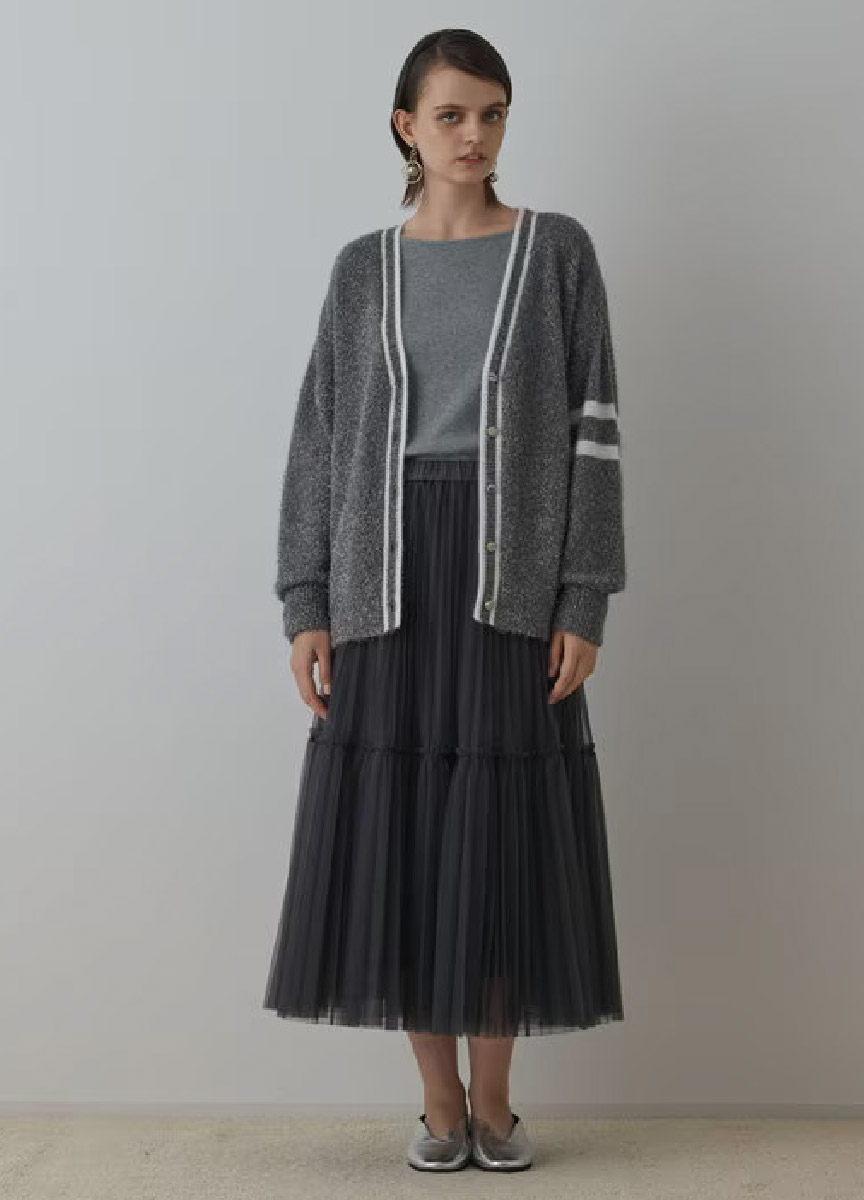 【預購商品】Diagram 金蔥學院風針織開襟衫