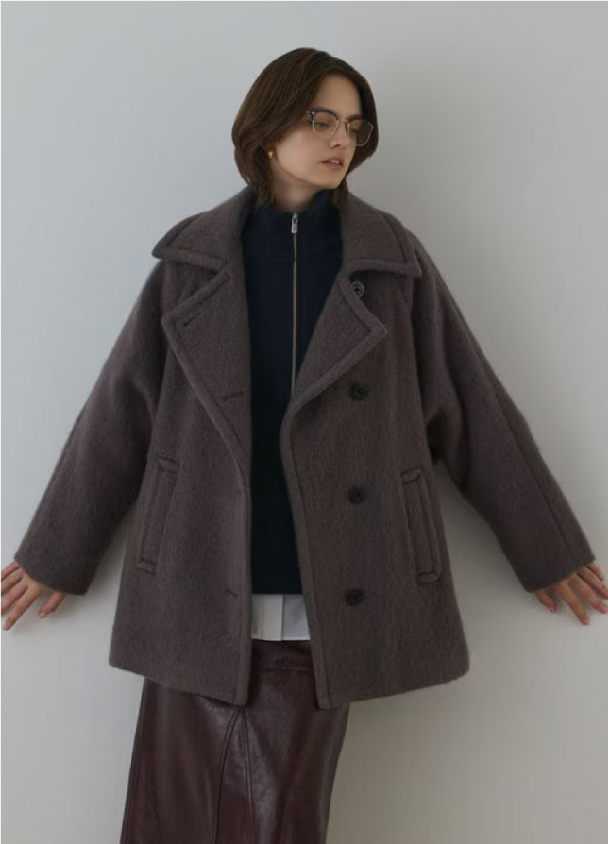 【預購商品】Diagram 刺繡Logo拉鍊立領上衣