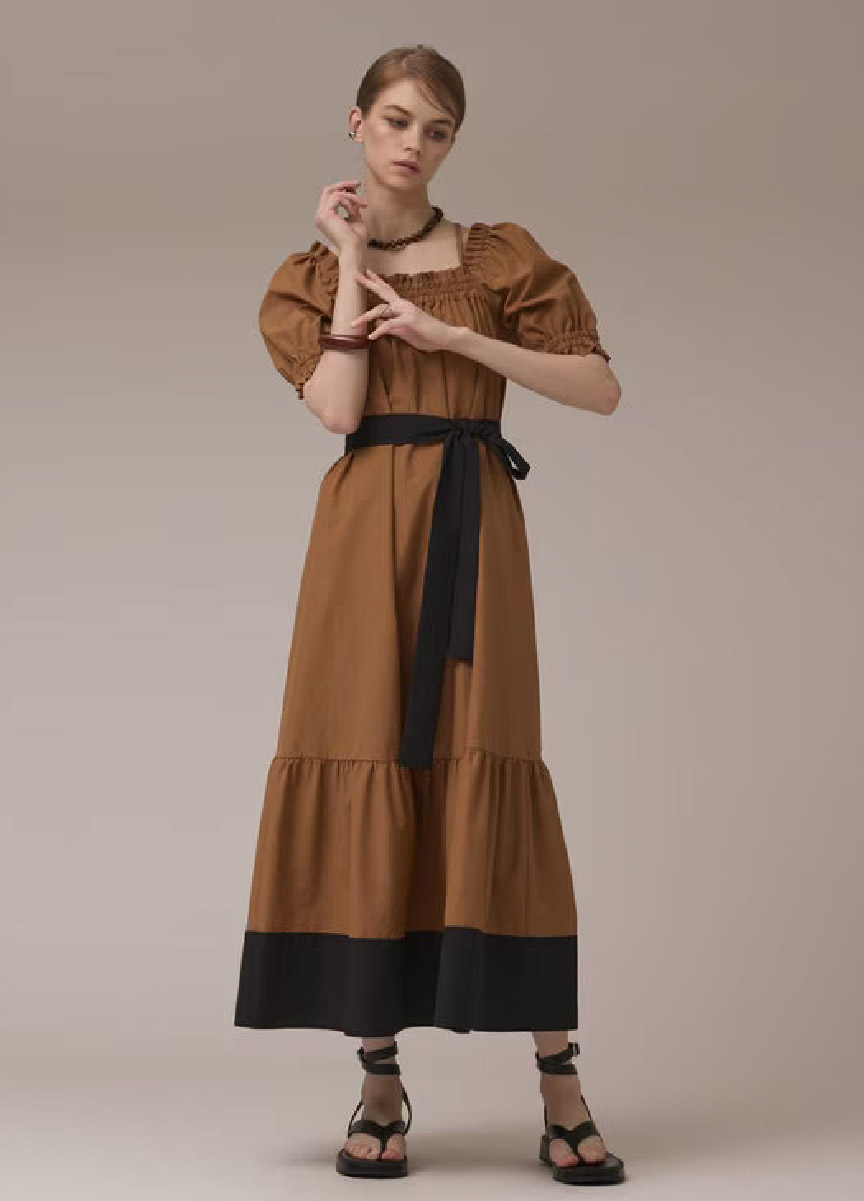 【預購商品】Diagram 綁帶褶皺洋裝