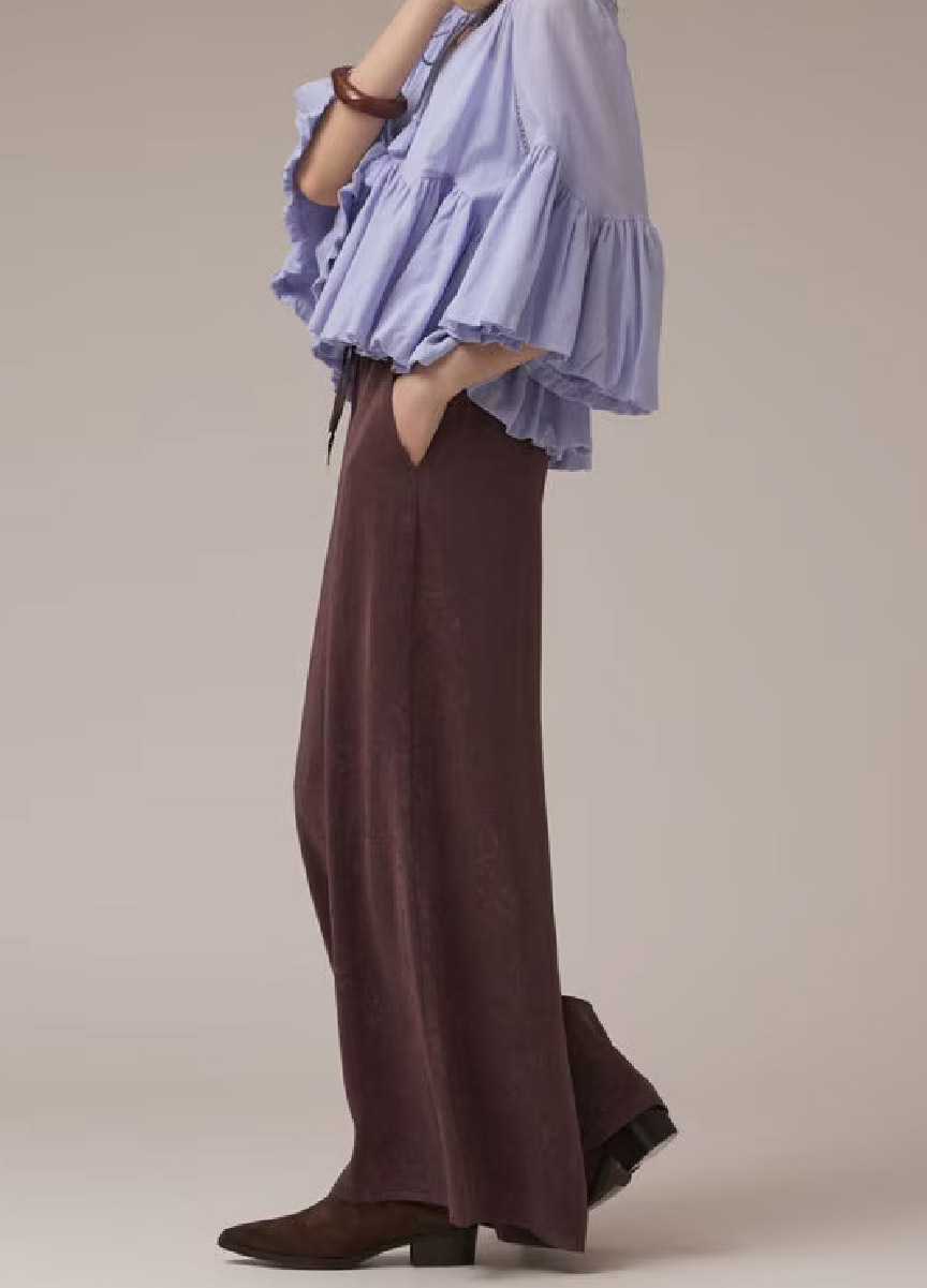 【預購商品】輕薄緞面長褲