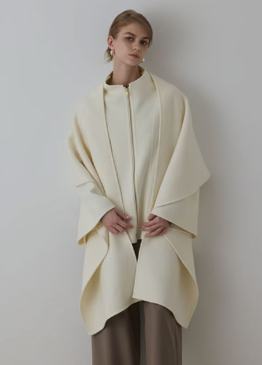 【預購商品】Diagram 雙頭拉鍊羊毛外套