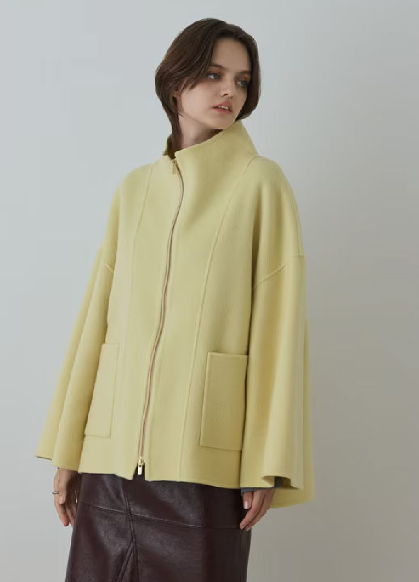 【預購商品】Diagram 雙頭拉鍊羊毛外套