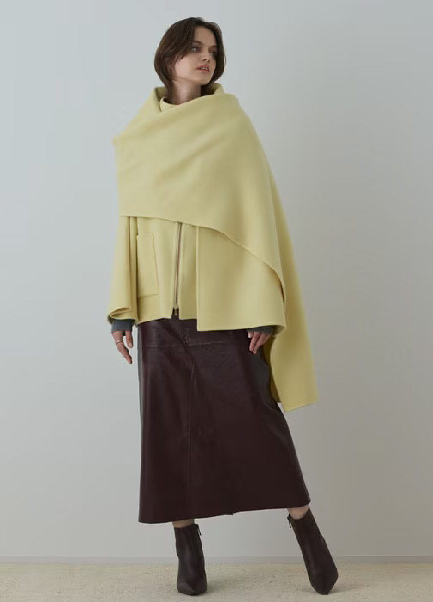 【預購商品】Diagram 雙頭拉鍊羊毛外套