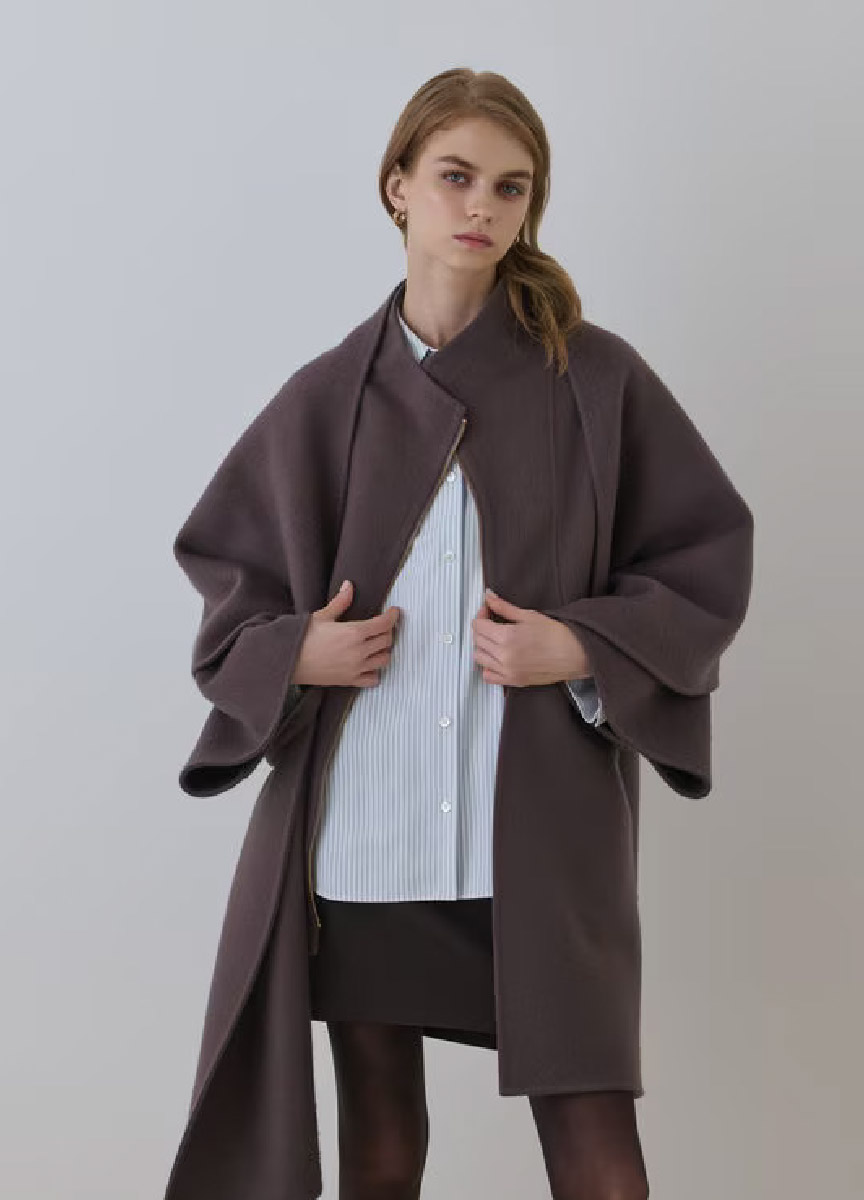 【預購商品】Diagram 雙頭拉鍊羊毛外套