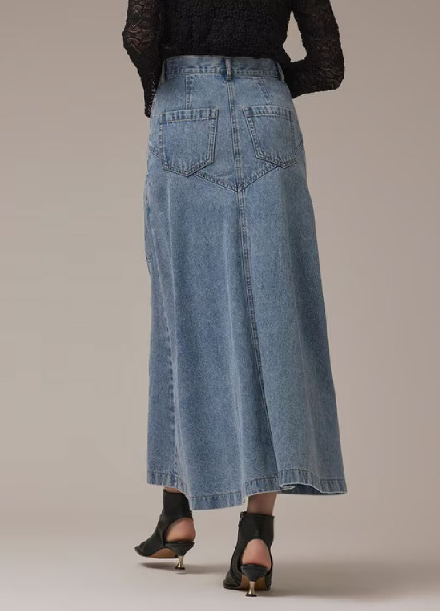 【預購商品】浮雕押花牛仔裙