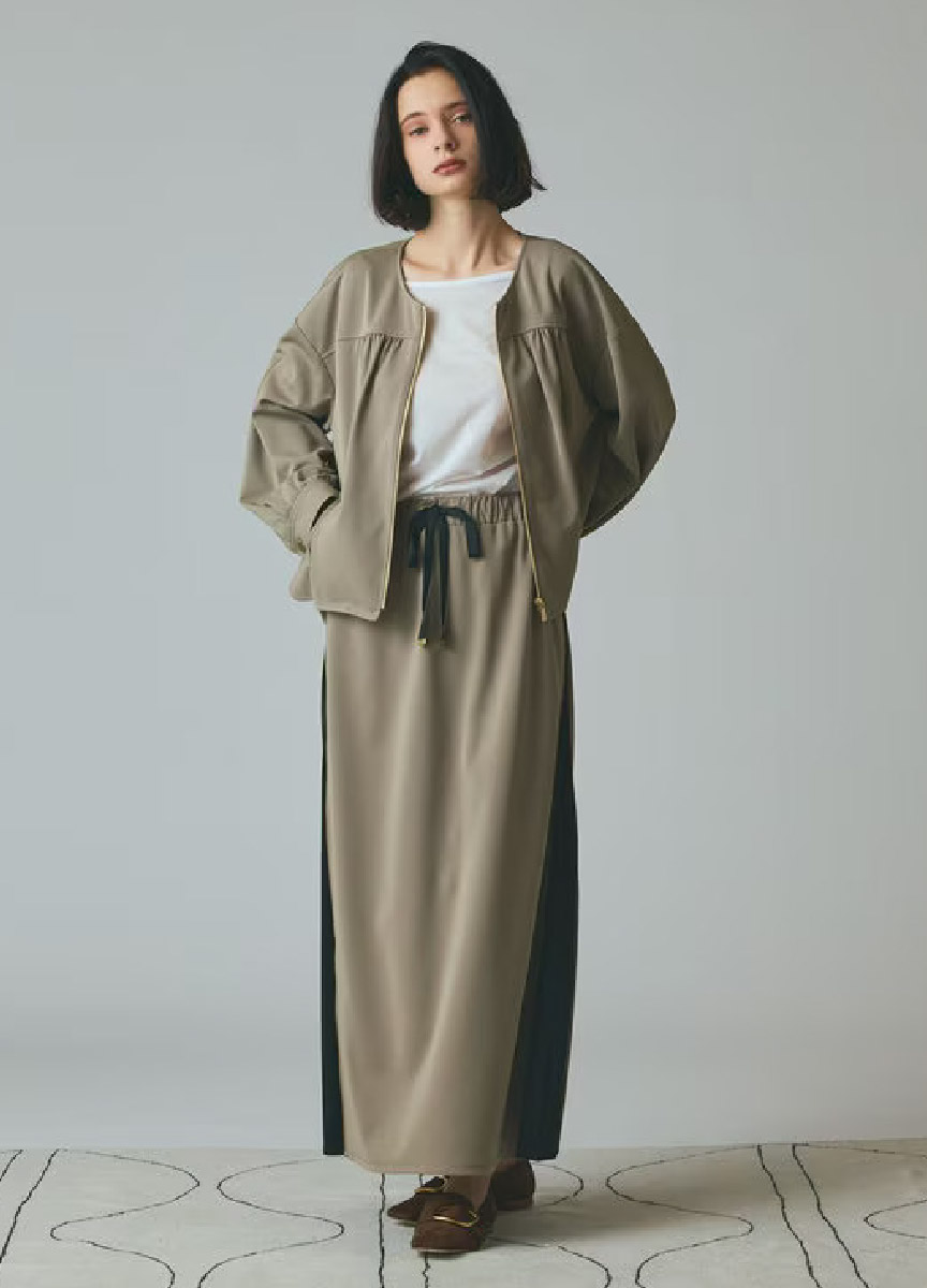 【預購商品】Class 側邊拼接拉鍊長裙