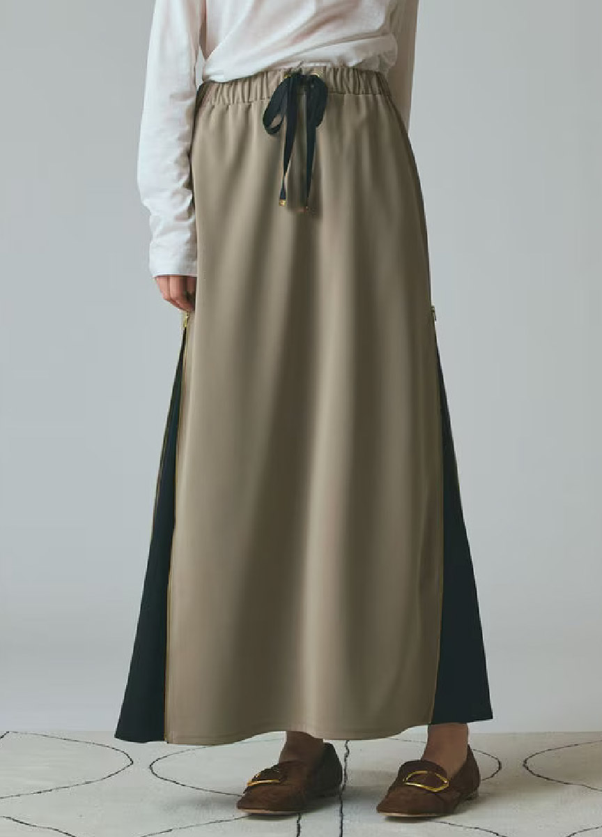 【預購商品】Class 側邊拼接拉鍊長裙