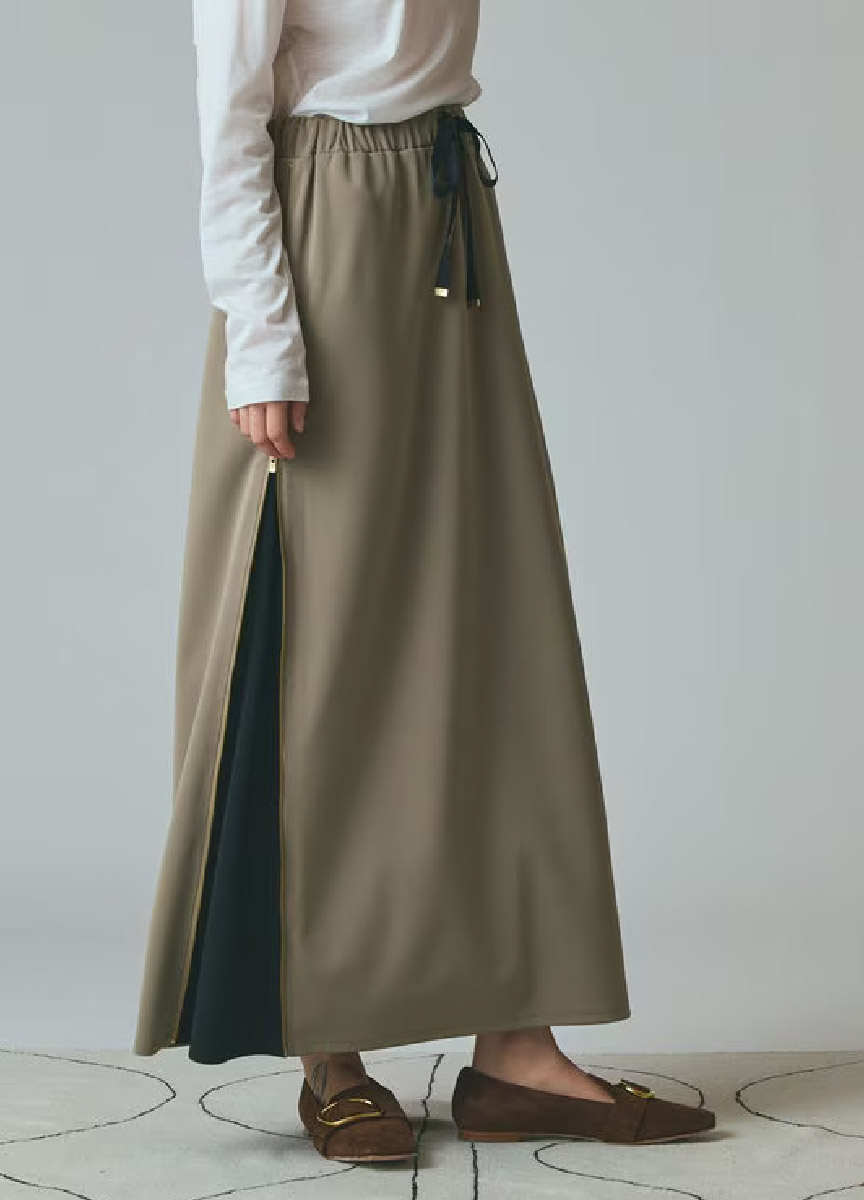 【預購商品】Class 側邊拼接拉鍊長裙