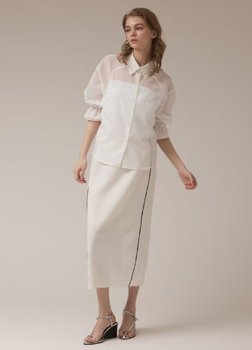 【預購商品】Diagram系列 鹿子織針織窄裙