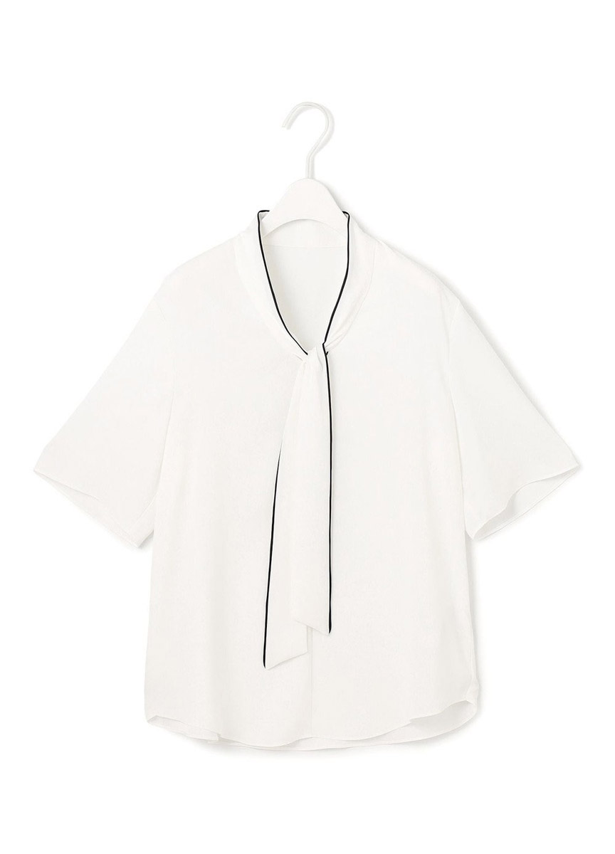 【預購商品】飄巾五分袖襯衫 (7/1-7/8止)