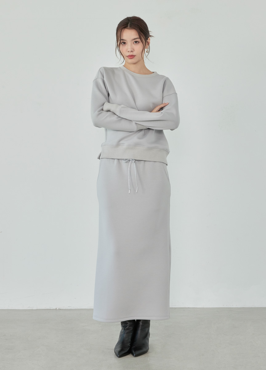 30周年紀念太空棉抽繩直筒裙