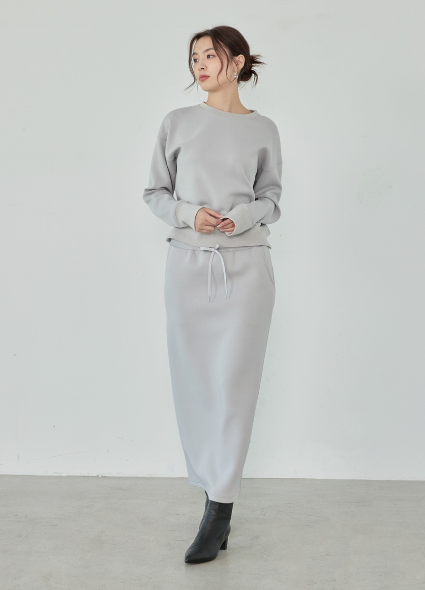 30周年紀念太空棉抽繩直筒裙