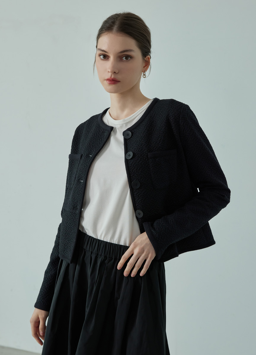 復古修身優雅小外套