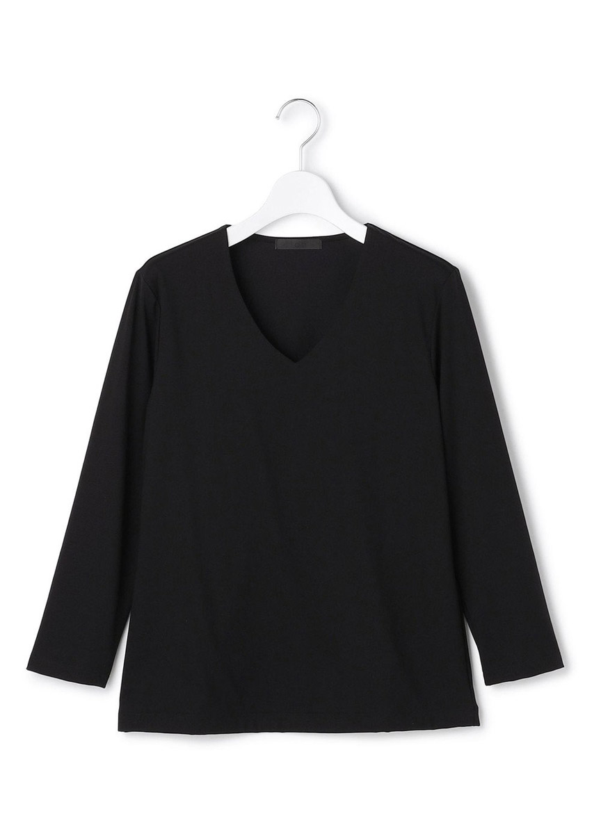 定番V領長袖棉衫