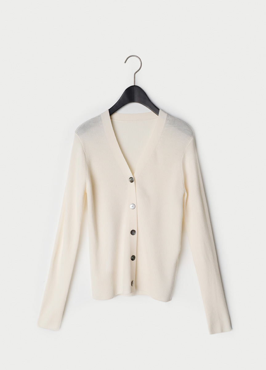 經典合身質感美麗諾開襟衫